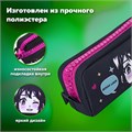 Пенал BRAUBERG с объемной "тракторной" молнией, 1 отделение, ткань, 22х8х6,5 см, "Anime girl", 271566 271566