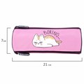 Пенал BRAUBERG, 3 отделения, нейлон, 21х7х7 см, "Lazy cat", 272306 272306