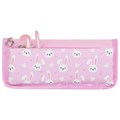 Пенал мягкий ЮНЛАНДИЯ, 2 отделения, полиэстер, "Bunnies", розовый, 21х9х6 см, 272346 272346