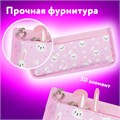 Пенал мягкий ЮНЛАНДИЯ, 2 отделения, полиэстер, "Bunnies", розовый, 21х9х6 см, 272346 272346