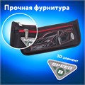 Пенал мягкий ЮНЛАНДИЯ, 2 отделения, полиэстер, "Speed car", черный, 21х6х9 см, 270273 270273