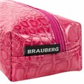 Пенал-косметичка BRAUBERG, "крокодиловая кожа", 20х6х4 см, "Ultra pink", 270850 270850