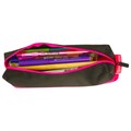 Пенал-косметичка BRAUBERG, мягкий, "Black&Bright", черно-розовый, 21х5х5 см, 229006 229006