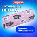 Пенал-косметичка ПИФАГОР, мягкий, "BEAR", прямоугольный, 20х7х4 см, 229266 229266