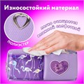 Пенал-косметичка ЮНЛАНДИЯ, 1 отделение, 2 кармана, полиэстер, "Flamingo", фиолетовый, 20х6х8 см, 270260 270260