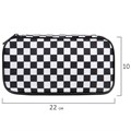 Пенал-органайзер BRAUBERG, 1 отделение, полиэстер, 22x11,5x6 см, "Black and white", 271572 271572