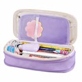 Пенал-трансформер BRAUBERG, полиэстер, 22х10х3 см, "Digital lavender", 271562 271562