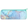 Пенал-тубус BRAUBERG, с эффектом Soft Touch, мягкий, "Mint marble", 22х8 см, 271568 271568