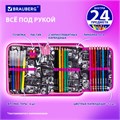 Пенал BRAUBERG с наполнением, 1 отделение, 1 откидная планка, 24 предмета, 21х14 см, "Anime movie", 272349 272349