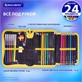 Пенал BRAUBERG с наполнением, 1 отделение, 1 откидная планка, 24 предмета, 21х14 см, "Venomous spider", 271526 271526