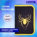 Пенал BRAUBERG с наполнением, 1 отделение, 1 откидная планка, 24 предмета, 21х14 см, "Venomous spider", 271526 271526