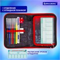 Пенал BRAUBERG с наполнением, 1 отделение, 1 откидная планка, 24 предмета, 21х14 см, "Yellow car", 229292 229292