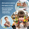 Клеёнка настольная ПИФАГОР для уроков труда, ПВХ, голубая, 69х40 см, 228116 228116