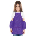 Накидка фартук с нарукавниками для труда ПИФАГОР, 3 кармана, стандартный размер, 44x55 см, фиолетовый, 228358. 228358