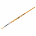 Кисть ПИФАГОР, ЩЕТИНА, плоская, № 4, деревянная лакированная ручка, 200871 200871