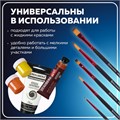 Кисти BRAUBERG PREMIUM, набор 5 шт. (синтетика, круглая № 1, 3, 5, плоская № 5, 8), блистер, 201024 201024