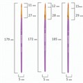 Кисти синтетика BRAUBERG, НАБОР 10 шт., фиолетовые (Круглые; Овальные; Плоские; Лайнеры), 201029 201029