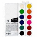 Краски акварельные BRAUBERG 12 цветов "АКАДЕМИЯ КЛАССИЧЕСКАЯ", медовые, круглые кюветы, 192554 192554