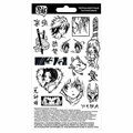 Наклейки-тату переводные АССОРТИ, Ч/Б, 11х20 см, PY 665066