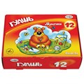 Гуашь ГАММА "Мультики", 12 цветов по 20 мл, картонная упаковка, 221032 190264