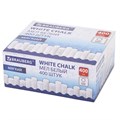 Мел белый круглый мягкий, 400 штук, BRAUBERG, картонная упаковка, 272770 272770