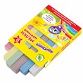 Мел цветной квадратный 6 штук, ЮНЛАНДИЯ "ЮНЛАНДИК И ОКРУЖАЮЩИЙ МИР", картонная упаковка, европодвес, 227447 227447