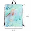 Мешок для обуви BRAUBERG большой удобный с ручкой, 51х41 см, "Mint marble", 271594 271594
