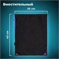 Мешок для обуви BRAUBERG плотный, карман на молнии, подкладка, 43х33 см, "Neon Purple", 271626 271626
