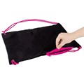 Мешок для обуви BRAUBERG плотный, карман на молнии, подкладка, 43х33 см, Neon Pink, 272428 272428