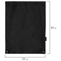 Мешок для обуви BRAUBERG плотный, карман на молнии, подкладка, 43х33 см, Total Black, 272427 272427