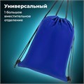 Мешок для обуви BRAUBERG ПРОЧНЫЙ, на шнурке, синий, 42x33 см, 227140 227140