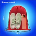 Мешок для обуви ПИФАГОР, 1 отделение, 40х32 см, красный, 271616 271616
