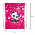 Мешок для обуви ПИФАГОР, 1 отделение, 42х34 см, "Panda time", 271601 271601