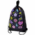Мешок для обуви ЮНЛАНДИЯ с ручками, боковой карман на молнии, 46х36 см, "Patches", 272406 272406 - фото 264423