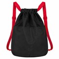 Рюкзак спортивный мешок HEIKKI PACK (ХЕЙКИ), 2 отделенения, увеличенный объем, 40х35 см, черно-красный, 272420 272420 - фото 264515