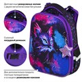 Ранец BRAUBERG PREMIUM, 2 отделения, с брелком, "Neon cat", 38х29х16 см, 271352 271352