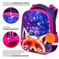 Ранец BRAUBERG PREMIUM, 2 отделения, с брелоком, "Cute fox", LED-ЛАМПОЧКИ, 38х29х16 см, 272019 272019