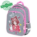 Ранец BRAUBERG QUADRO, 3 отделения, с брелком, "Anime friends", 37х28х18 см, 272022 272022