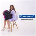 Ранец BRAUBERG QUADRO, 3 отделения, с брелоком, "Black cat", 37х28х18 см, 271358 271358