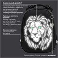Ранец BRAUBERG SHINY, 2 отделения, с брелком, "Savage lion", светящийся рисунок, 38х28х14 см, 272039 272039