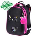 Ранец BRAUBERG SHINY, 2 отделения, с брелоком, "Glad to be cat", 38х28х14 см, 271382 271382