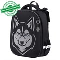 Ранец BRAUBERG SHINY, 2 отделения, с брелоком, "Husky", СВЕТЯЩИЙСЯ РИСУНОК, 38х28х14 см, 271383 271383