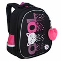 Ранец GRIZZLY анатомическая спинка, c брелоком, для девочек, COOL, 36х28х20 см, RAz-486-4/1 272787 - фото 265947