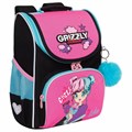 Ранец GRIZZLY анатомическая спинка, с мешком для обуви, для девочек, LIKE, 33х25х13 см, RAm-484-6/1 272780 - фото 266003