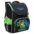 Ранец GRIZZLY анатомическая спинка, с мешком для обуви, для мальчиков, ROAD RACE, 33х25х13 см, RAm-485-2/1 272794 - фото 266038