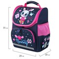 Ранец ПИФАГОР BASIC, 1 отделение, 3 кармана, эргономичная спинка, "Lovely bunny", 35х28х18 см, 271371 271371
