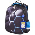 Ранец ЮНЛАНДИЯ EXTRA с дополнительным объемом, 2 отделения, "Soccer ball", 38х29х18 см, 270677 270677 - фото 266506