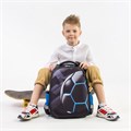 Ранец ЮНЛАНДИЯ EXTRA с дополнительным объемом, 2 отделения, "Soccer ball", 38х29х18 см, 270677 270677