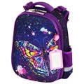 Ранец ЮНЛАНДИЯ EXTRA, с дополнительным объемом, "Colorful butterfly", 38х29х18 см, 270674 270674 - фото 266529