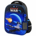 Ранец ЮНЛАНДИЯ LIGHT, 2 отделения, "Space war", 38х29х16 см, 270607 270607 - фото 266718